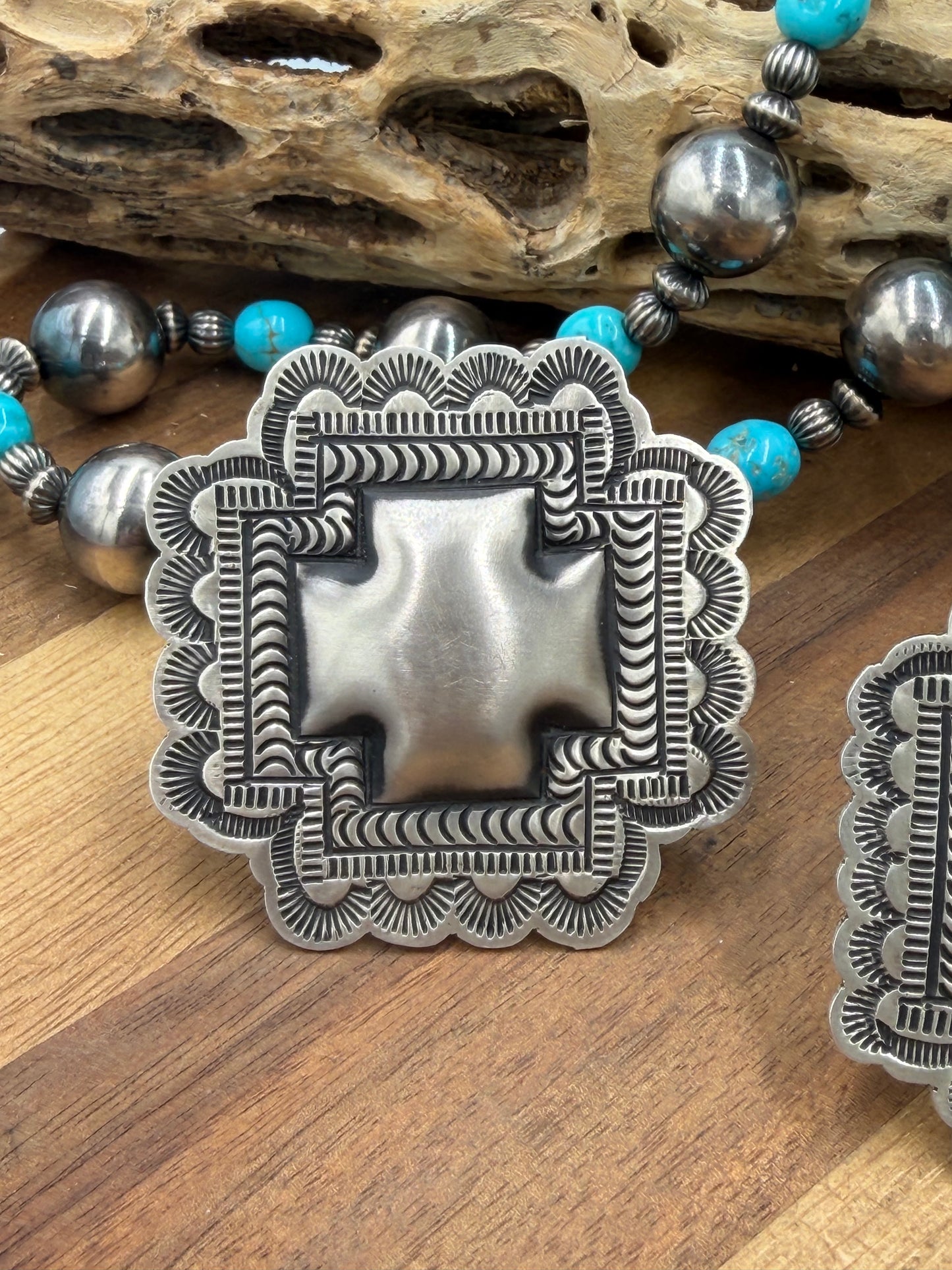 Cross Ring #831-6 Size Adjustable by Leander Tahe, Navajo