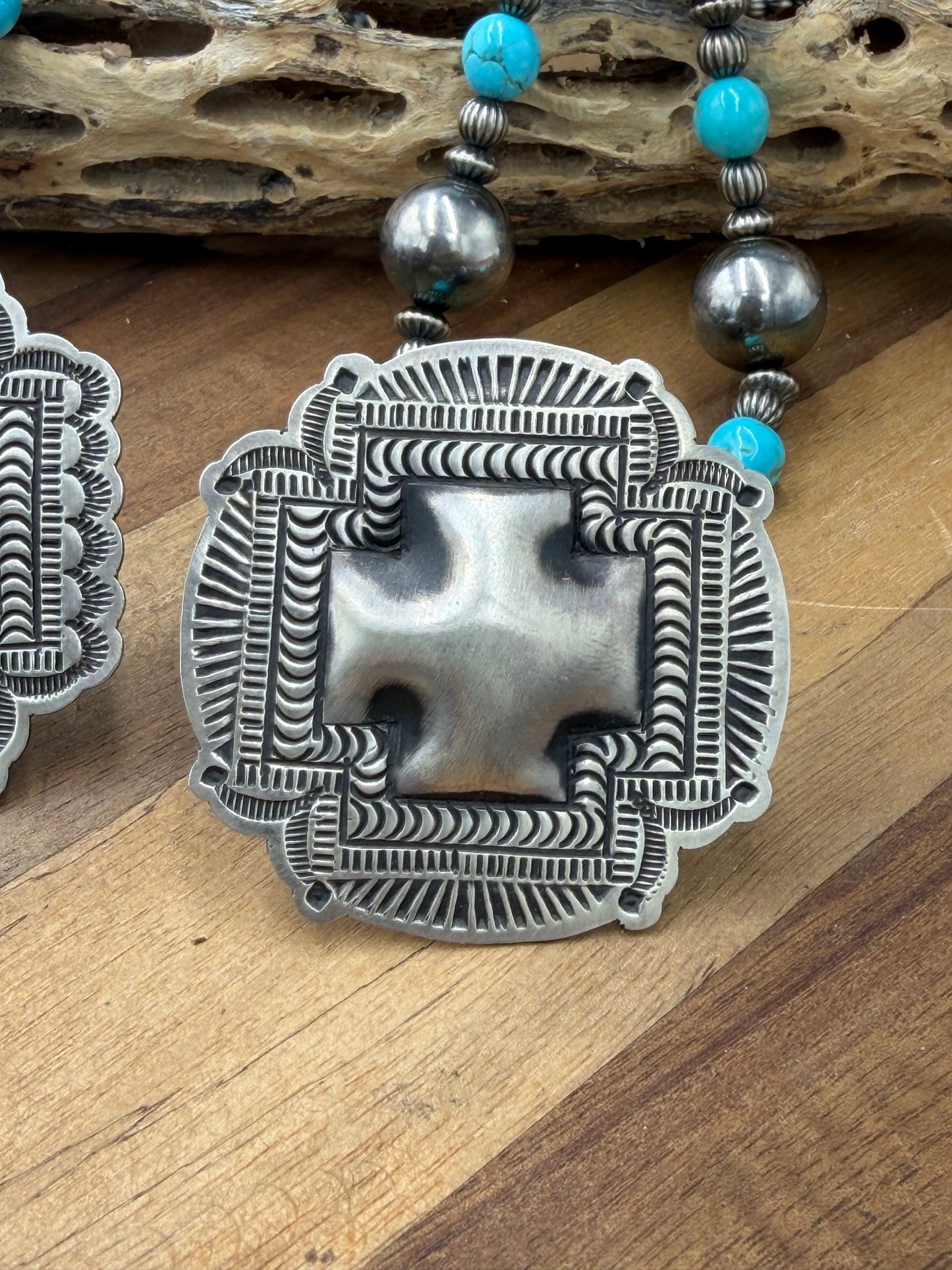 Cross Ring #831-6 Size Adjustable by Leander Tahe, Navajo