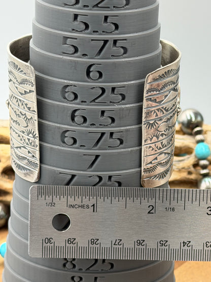 Kingman Turquoise #92-15 Cuff by Rick Enriquez, Navajo