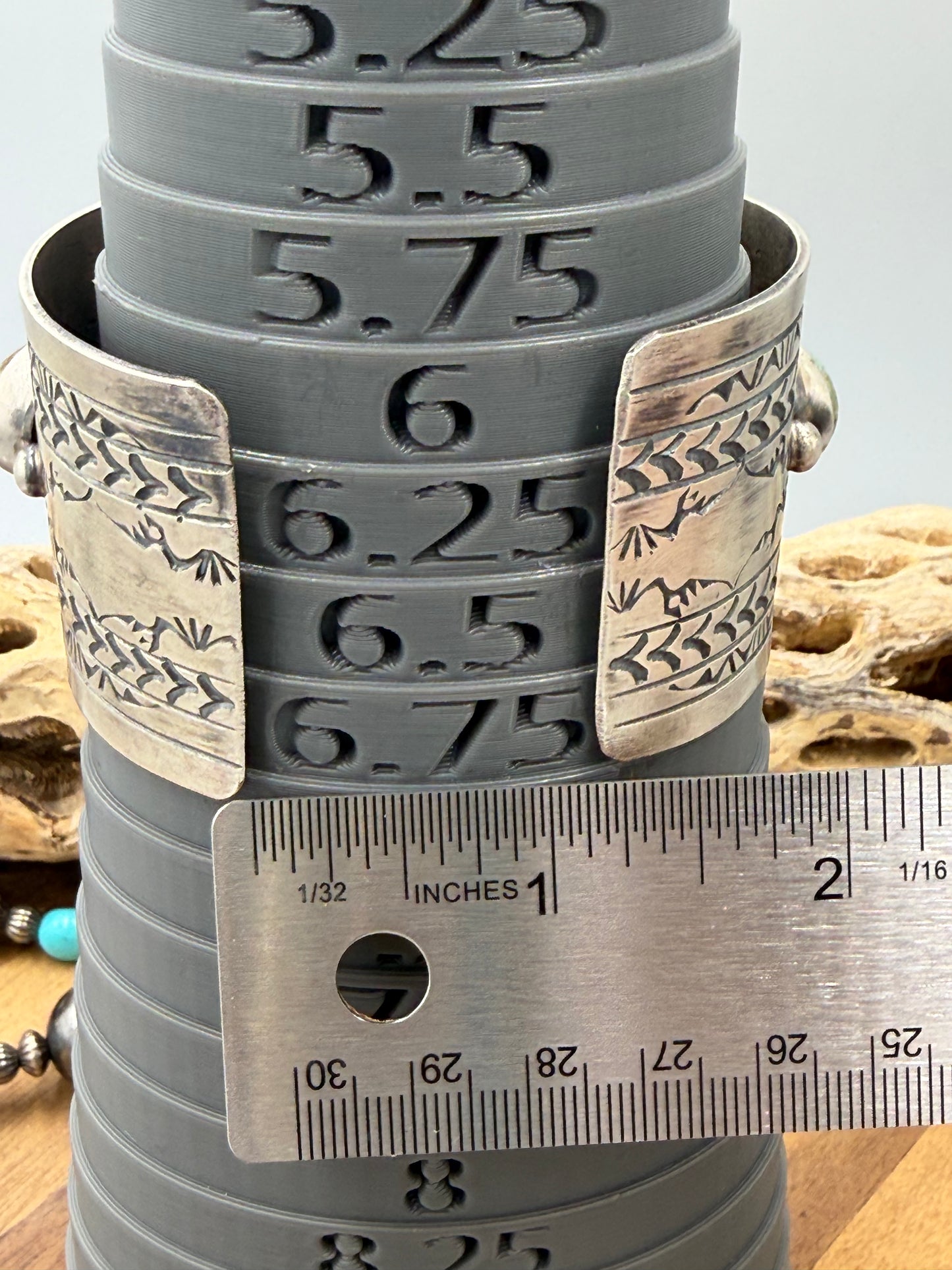 Kingman Turquoise #92-17 Cuff by Rick Enriquez, Navajo