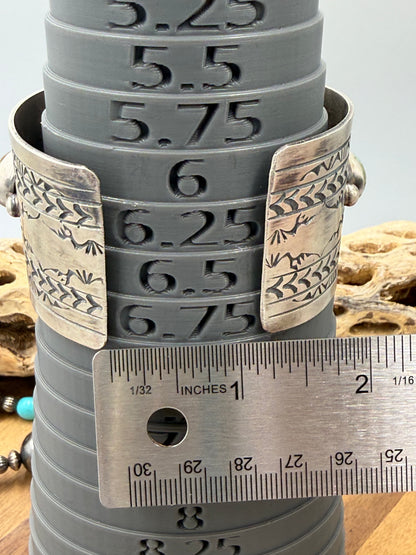 Kingman Turquoise #92-17 Cuff by Rick Enriquez, Navajo