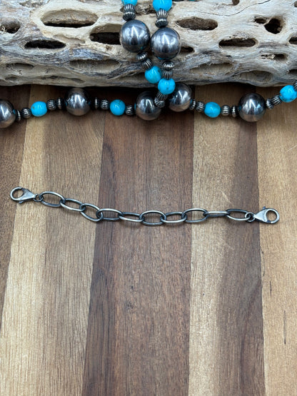 XXL Double Clasp Sterling Silver Extender 5.5”