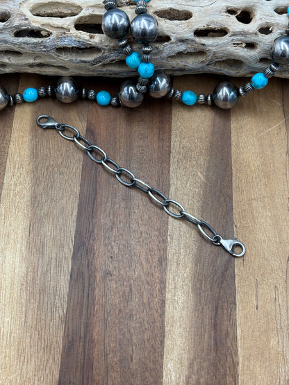 XXL Double Clasp Sterling Silver Extender 5.5”