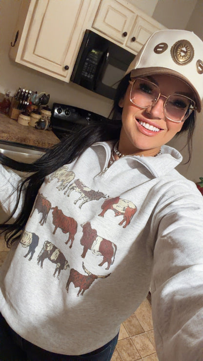 The Moo Crew Quarter Zip