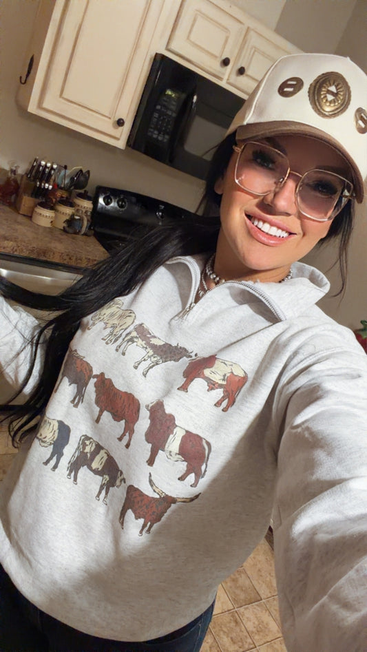 The Moo Crew Quarter Zip