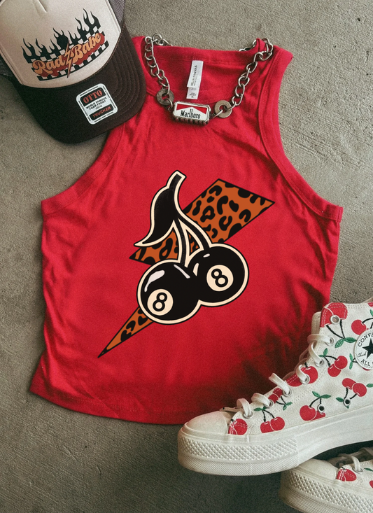 8ball Bolt Micro Ribbed Racer Tank