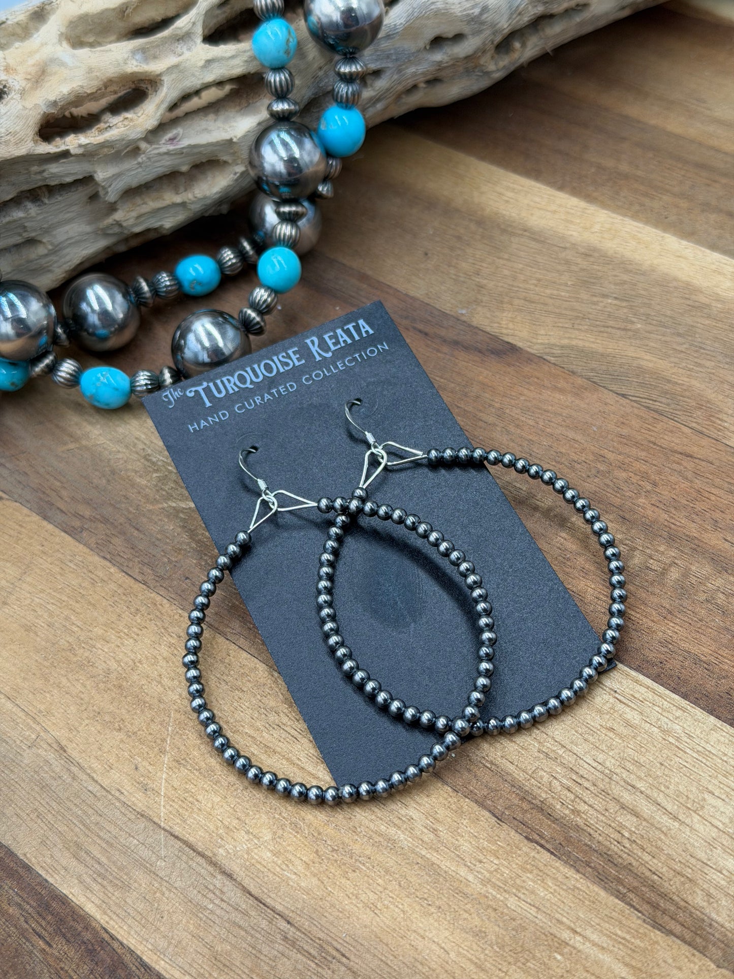 3mm Sterling Pearl Hoops #811-2