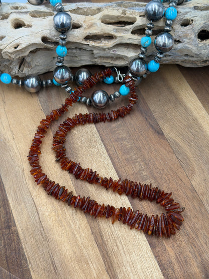 18” Amber Necklace Dark #811-4