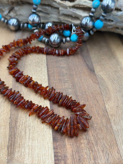 18” Amber Necklace Dark #811-4