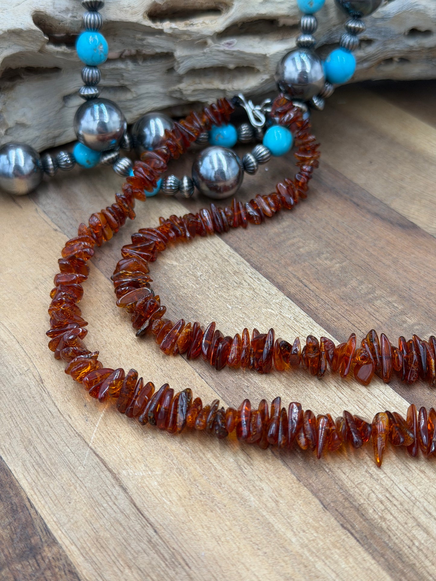 18” Amber Necklace Dark #811-4