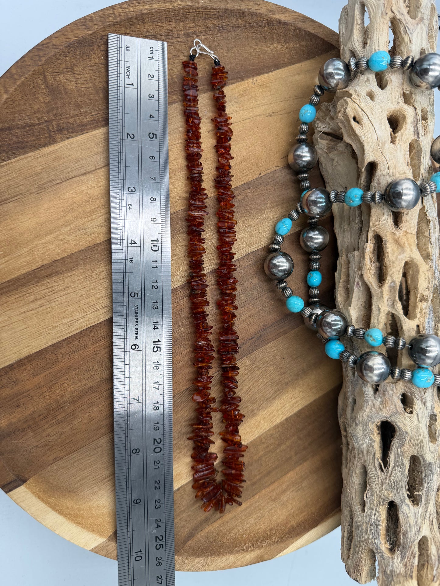 18” Amber Necklace Dark #811-4