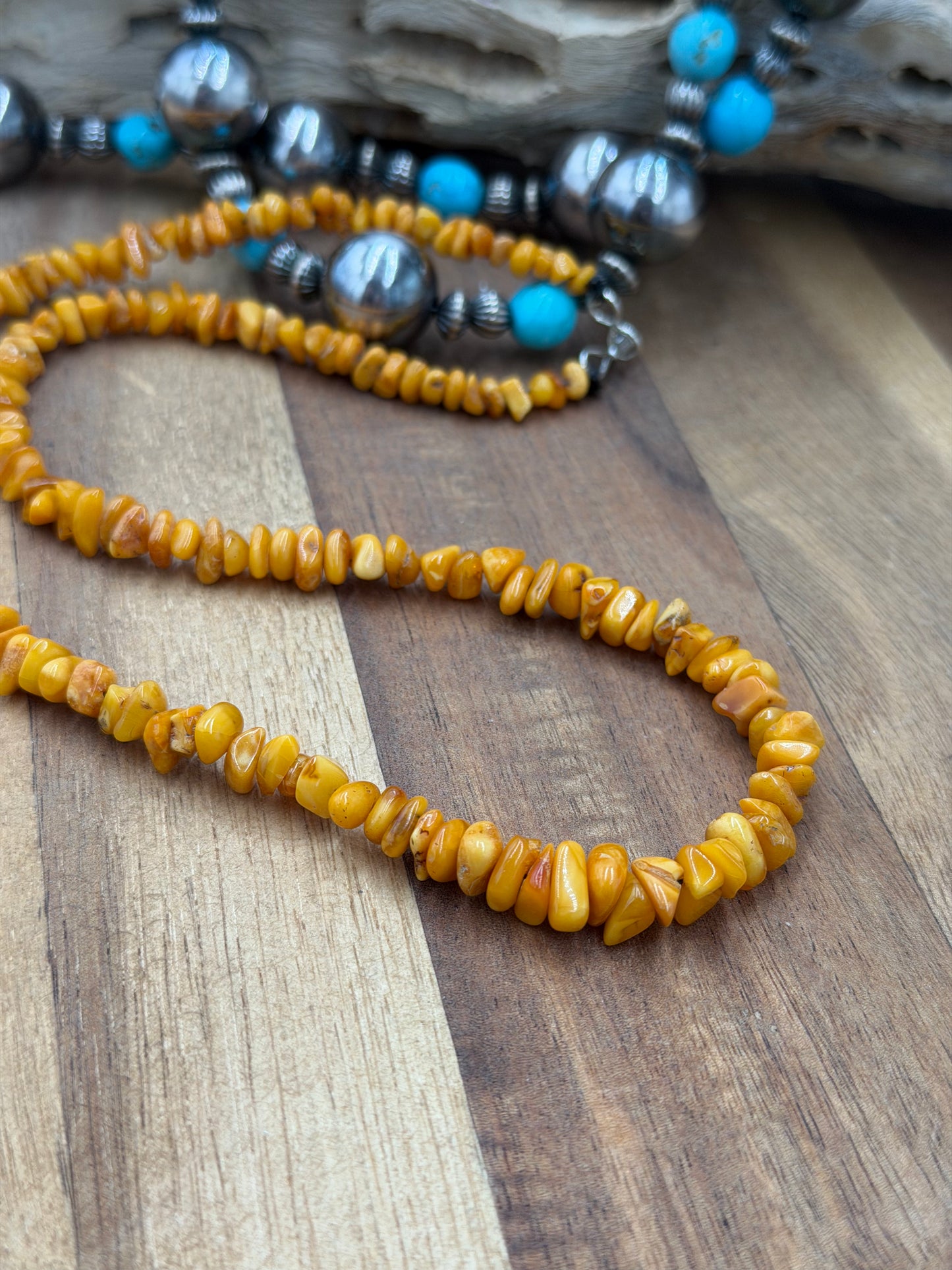 18” Amber Necklace Yellow #811-6
