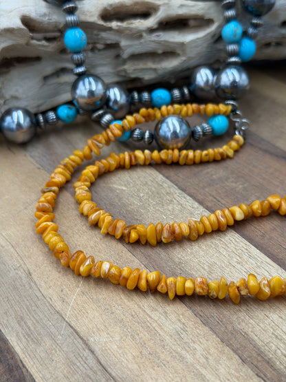 18” Amber Necklace Yellow #811-6