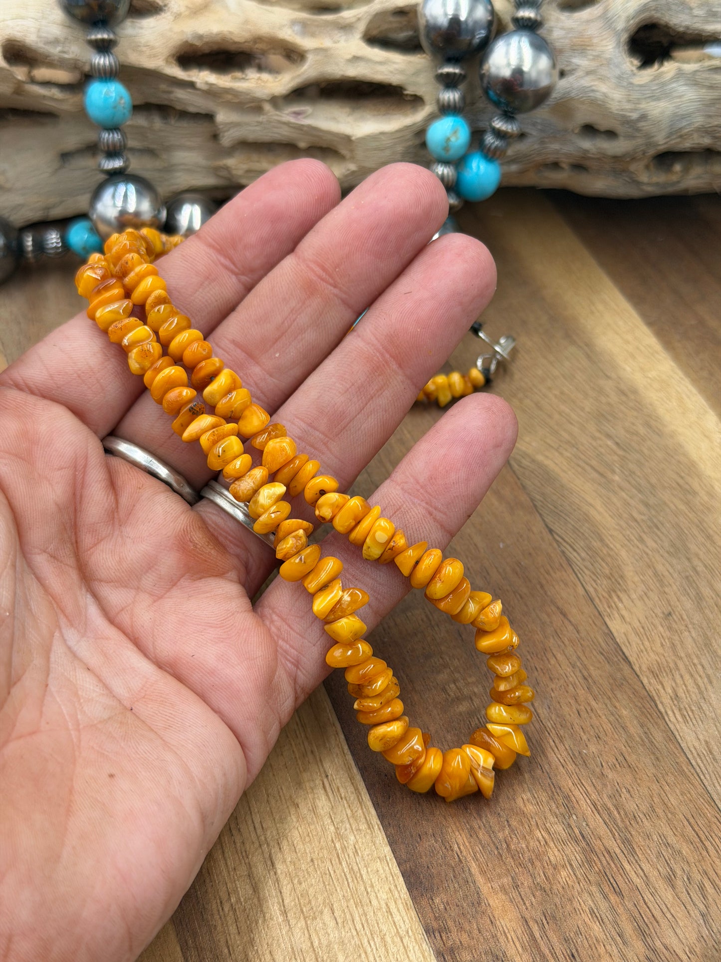 18” Amber Necklace Yellow #811-6