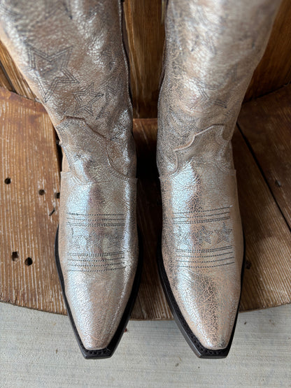 Starburst Silver Boot by Old Gringo
