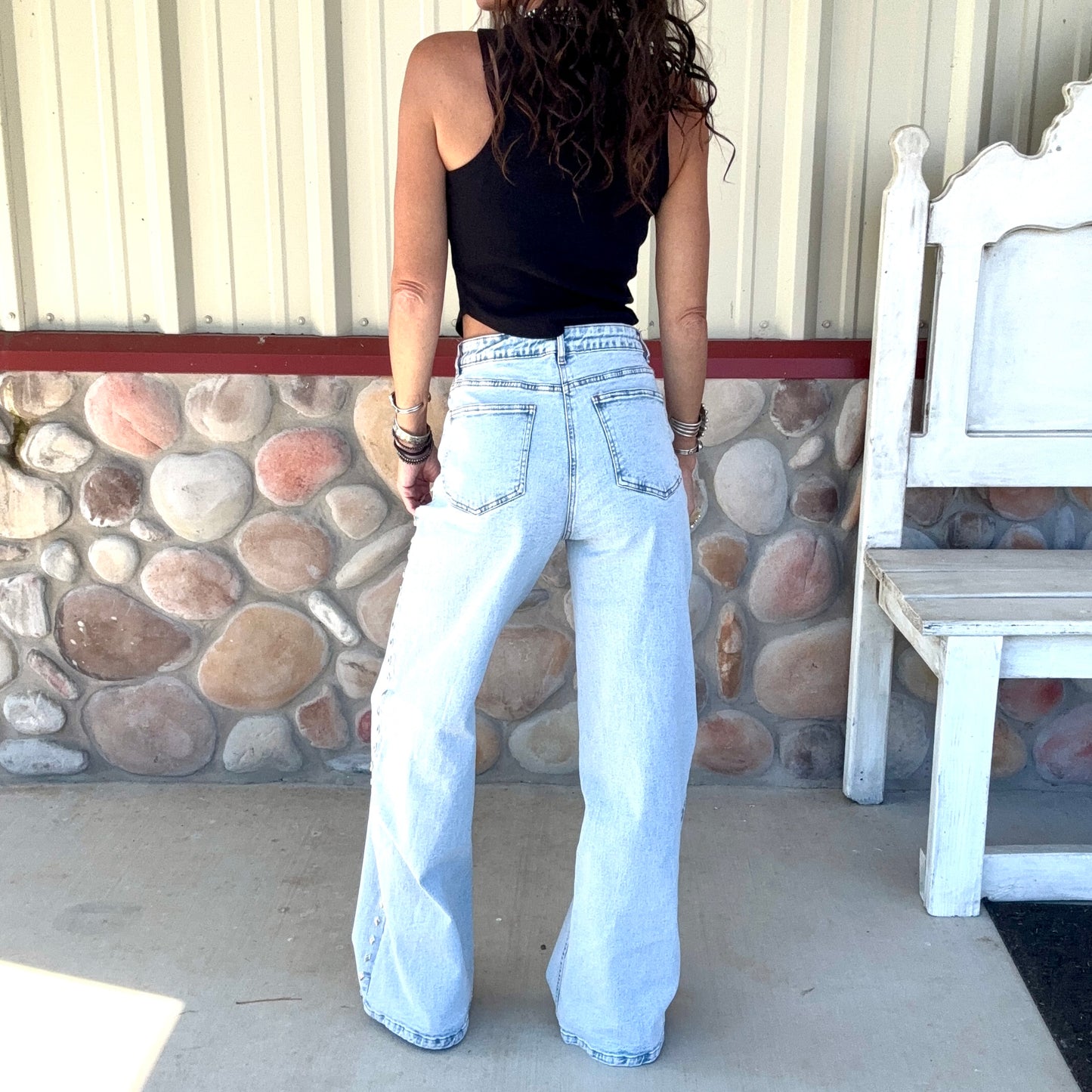 Diamond Trail Studded Jeans