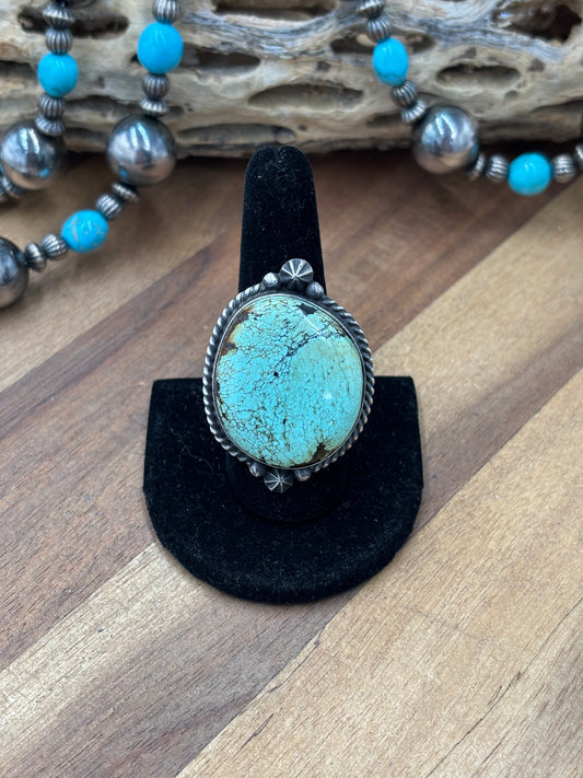 Blackjack #911-5 Adjustable Ring by Judith Dixon, Navajo
