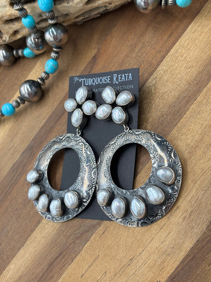 Freshwater Pearl #913-1 Earrings by Federico Jimenez