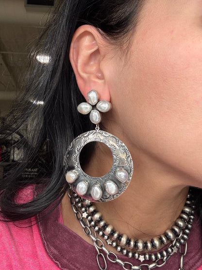 Freshwater Pearl #913-1 Earrings by Federico Jimenez