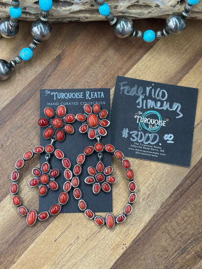 Coral #913-2 Earrings by Federico Jimenez