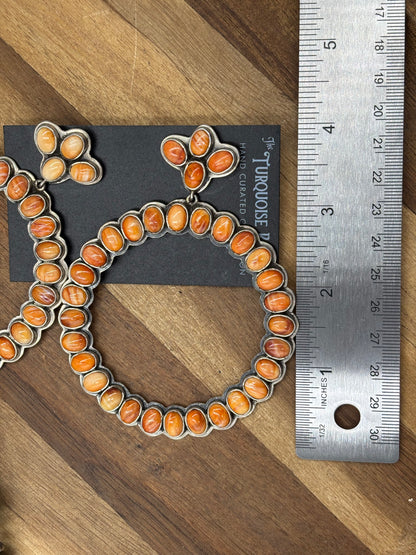 Orange Spiny #913-3 Earrings by Federico
