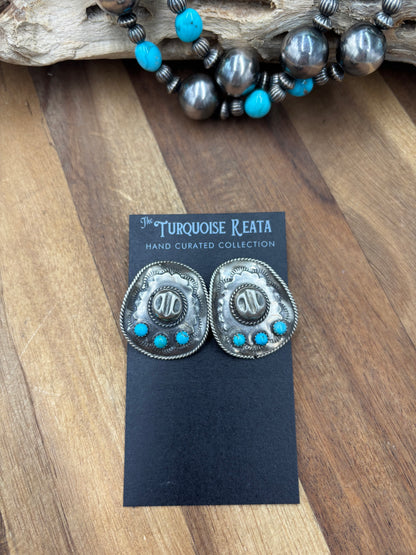 Cowboy Hat Earrings #826-6 by Running Bear, Native