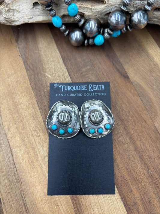 Cowboy Hat Earrings #826-6 by Running Bear, Native