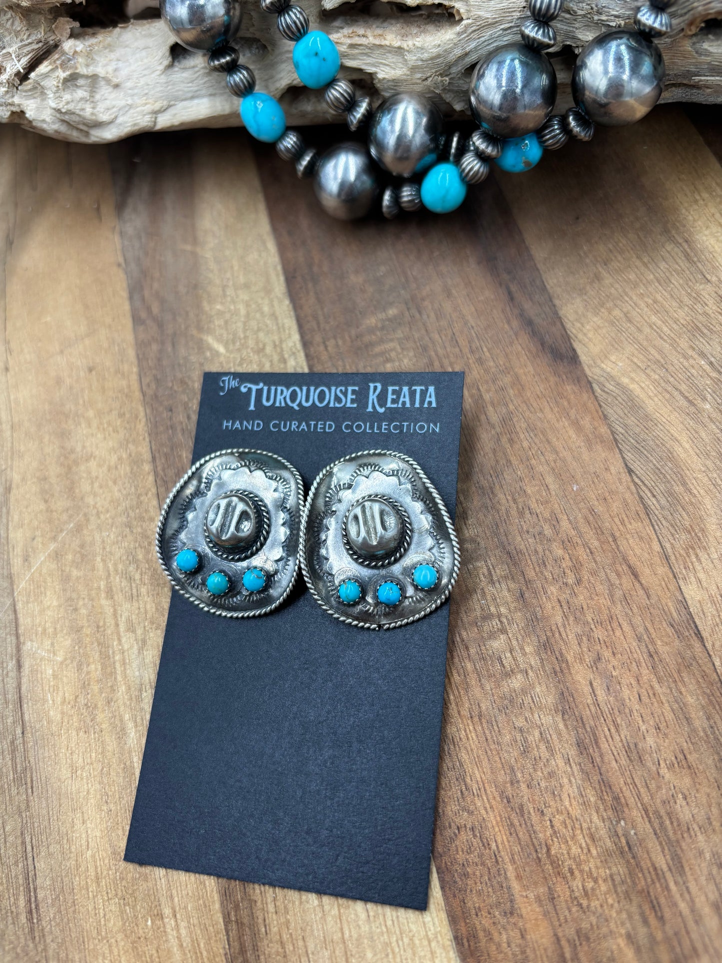 Cowboy Hat Earrings #826-6 by Running Bear, Native