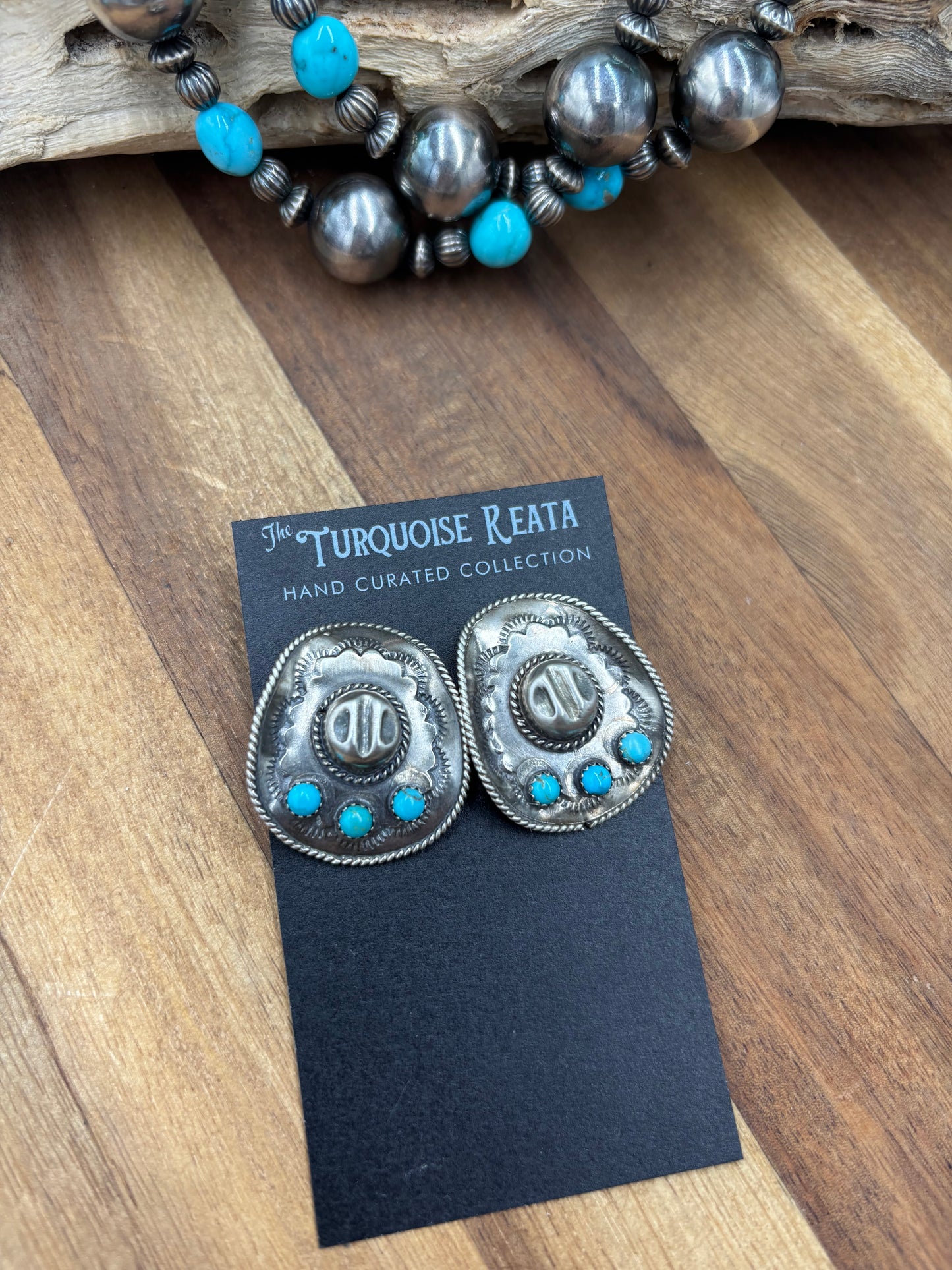 Cowboy Hat Earrings #826-6 by Running Bear, Native
