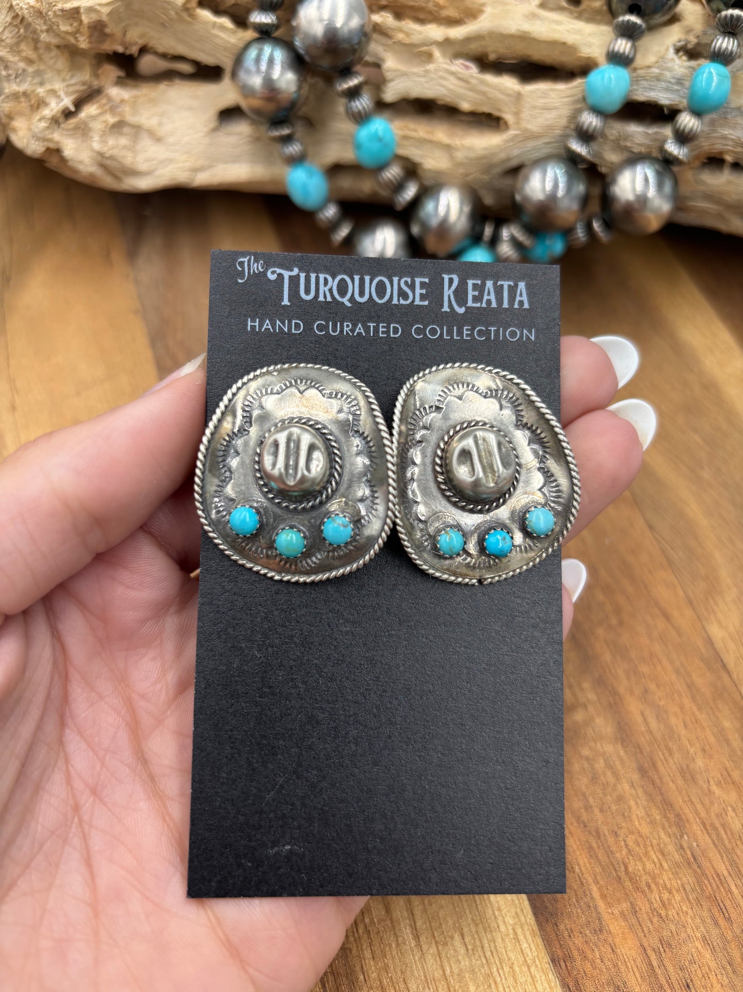 Cowboy Hat Earrings #826-6 by Running Bear, Native