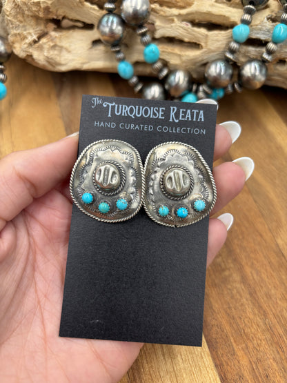 Cowboy Hat Earrings #826-6 by Running Bear, Native