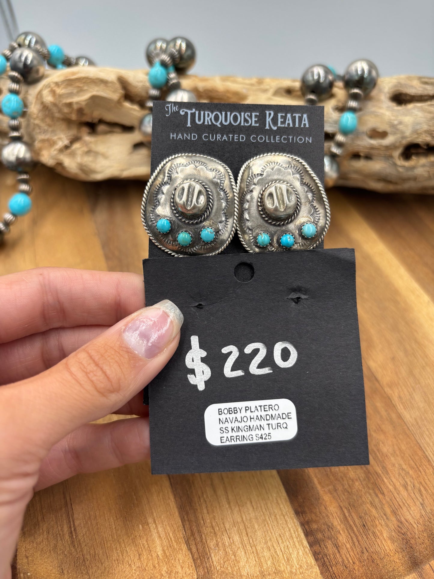 Cowboy Hat Earrings #826-6 by Running Bear, Native