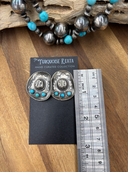 Cowboy Hat Earrings #826-6 by Running Bear, Native