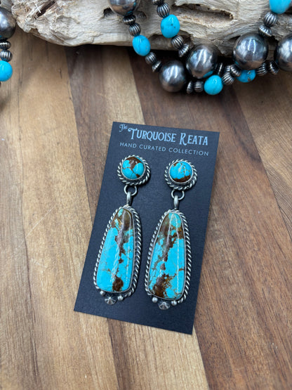 Mine #8 #826-5A Earrings by Chassity Belone, Navajo