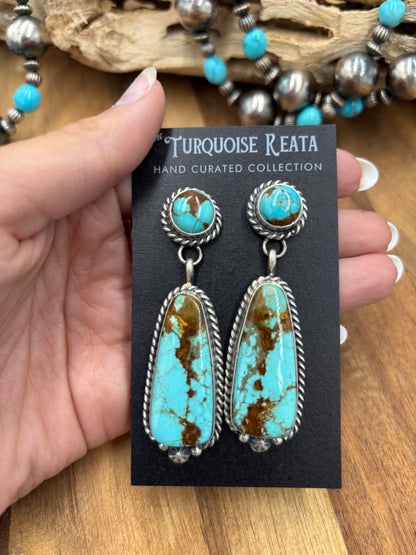 Mine #8 #826-5A Earrings by Chassity Belone, Navajo