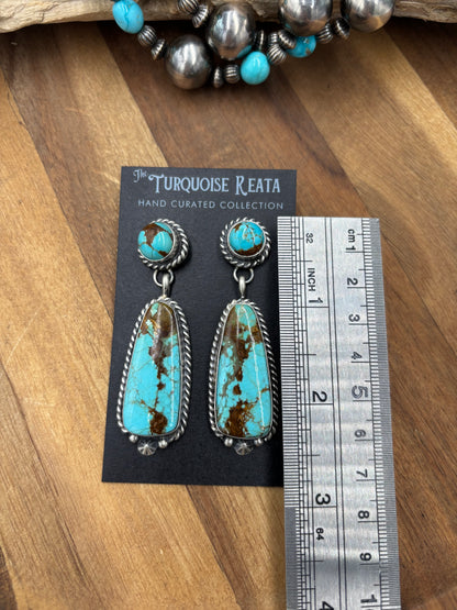 Mine #8 #826-5A Earrings by Chassity Belone, Navajo
