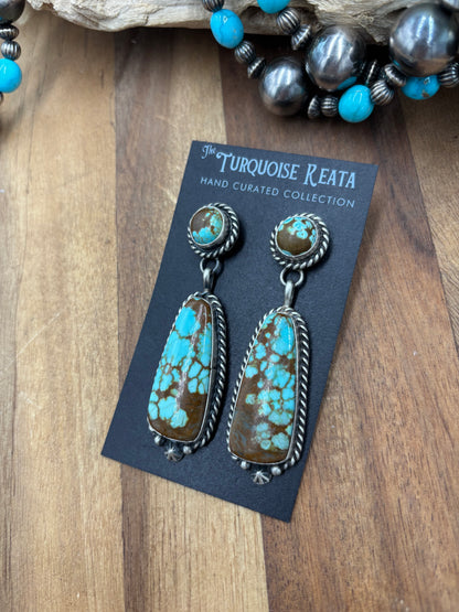 Mine #8 #826-5C Earrings by Chassity Belone, Navajo