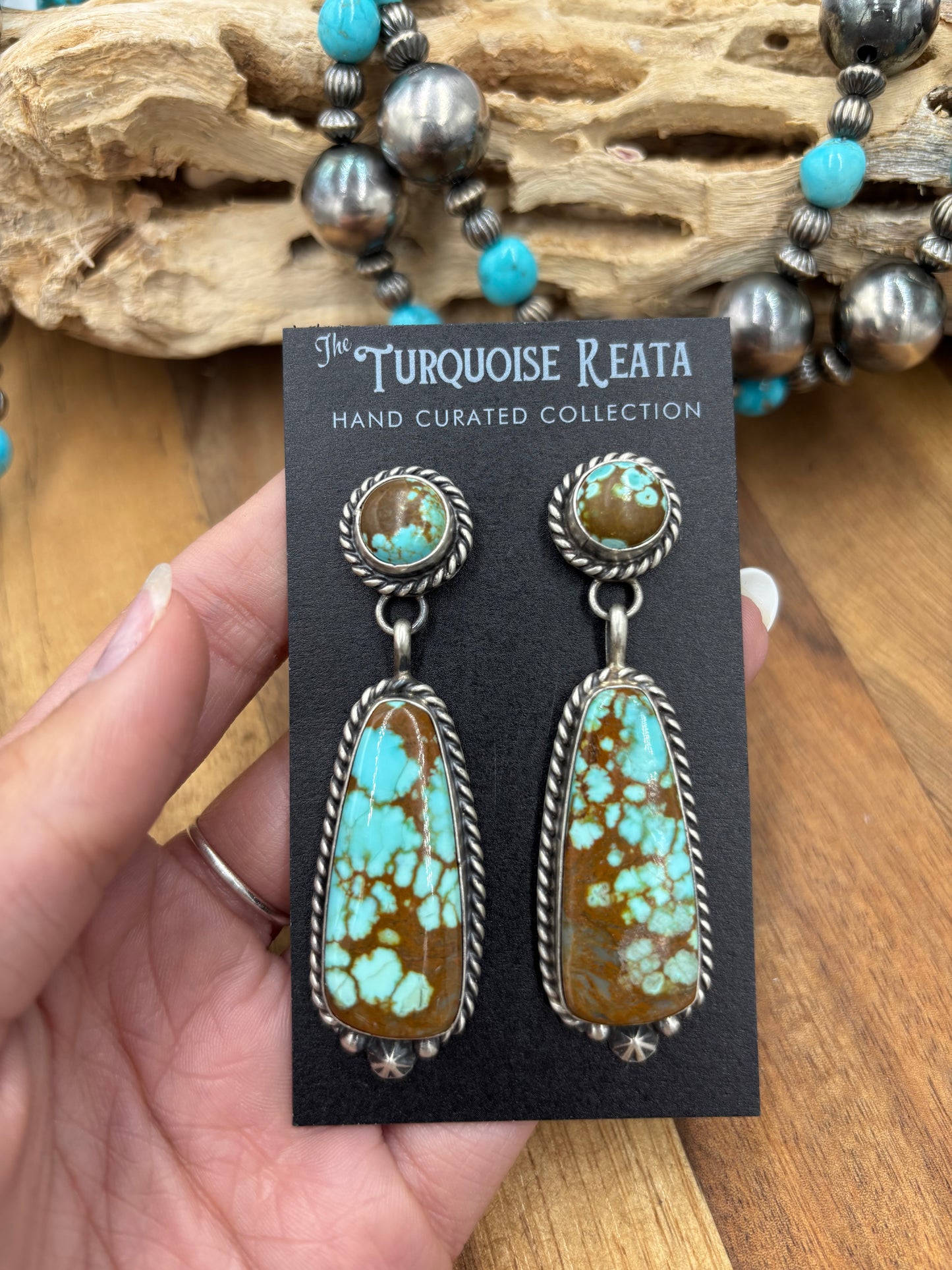 Mine #8 #826-5C Earrings by Chassity Belone, Navajo