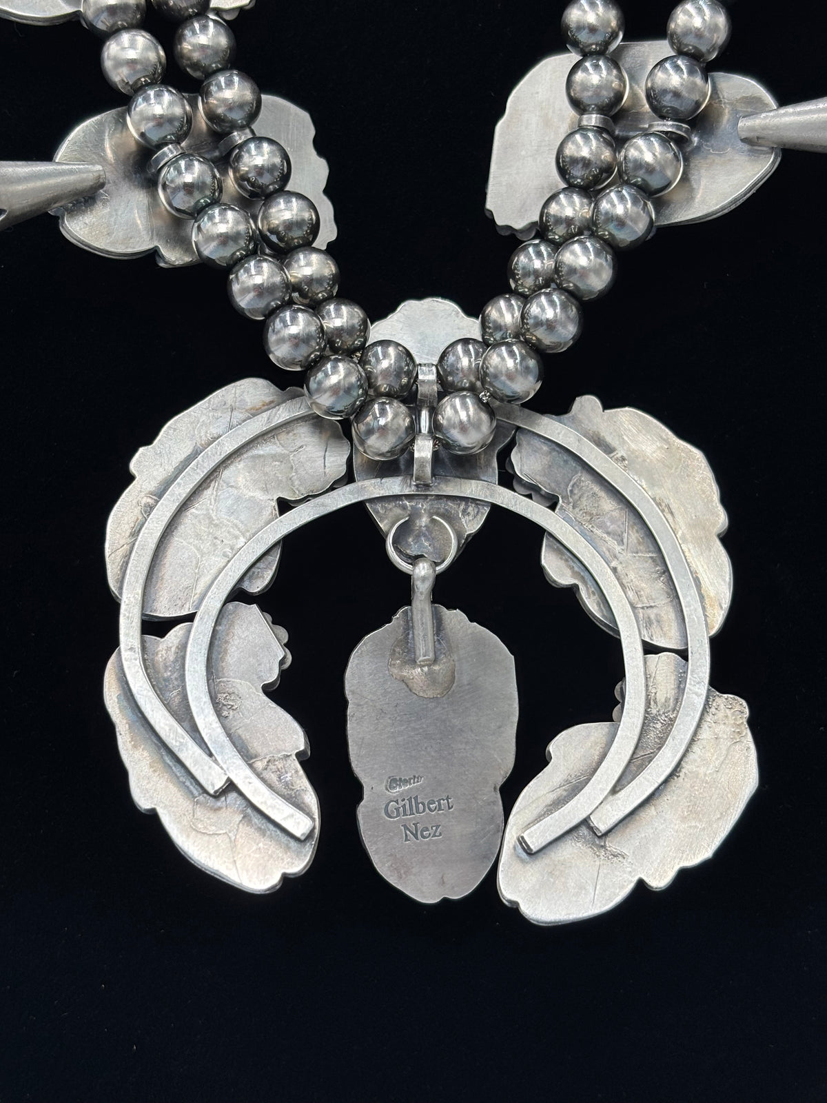 Phosphosiderite #913-5 Squash Blossom by Gilbert Nez, Navajo