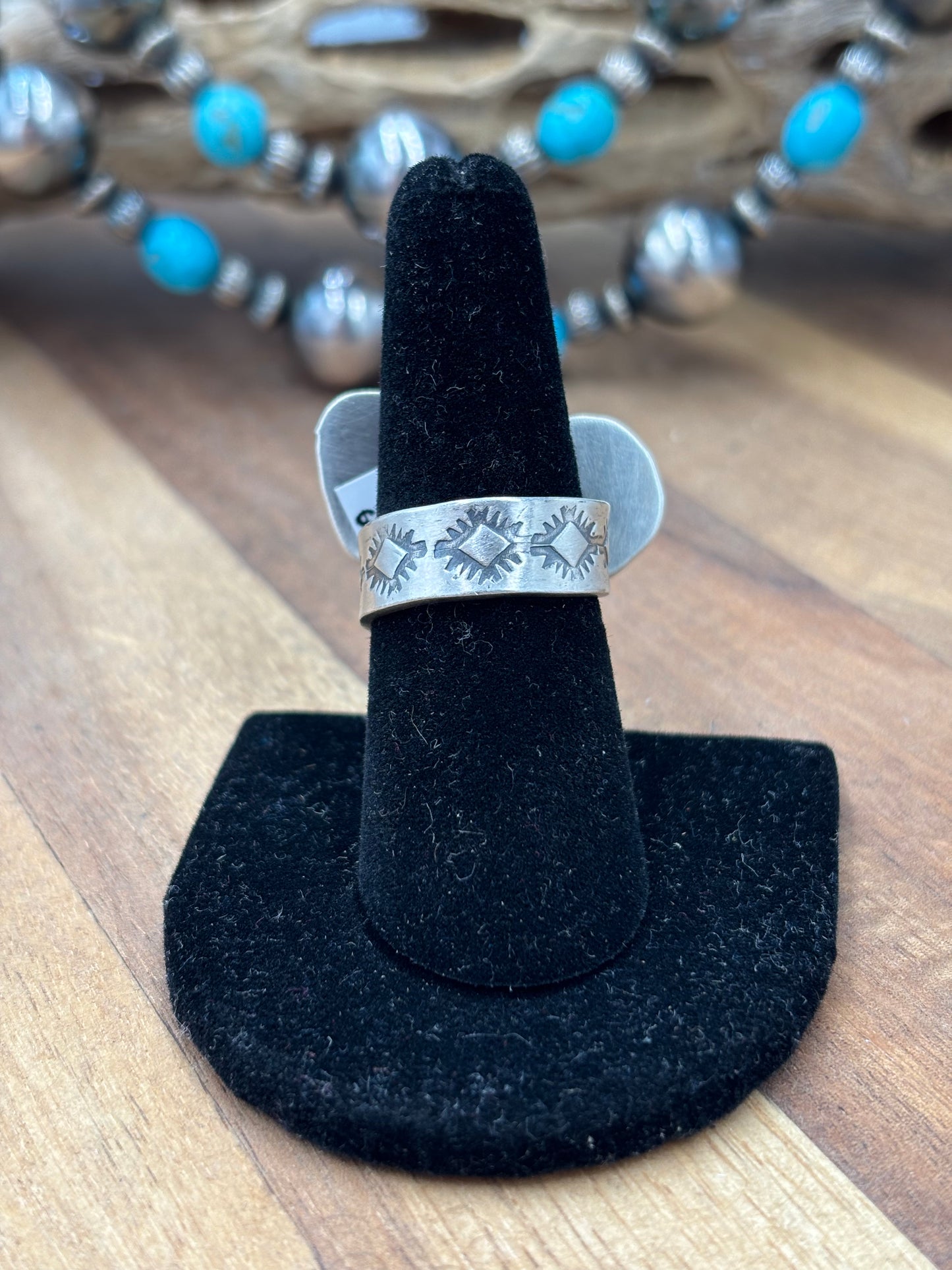 Palomino, Golden Hills, & Turquoise Multi Stone Adjustable Ring by Gilbert Nez, Navajo