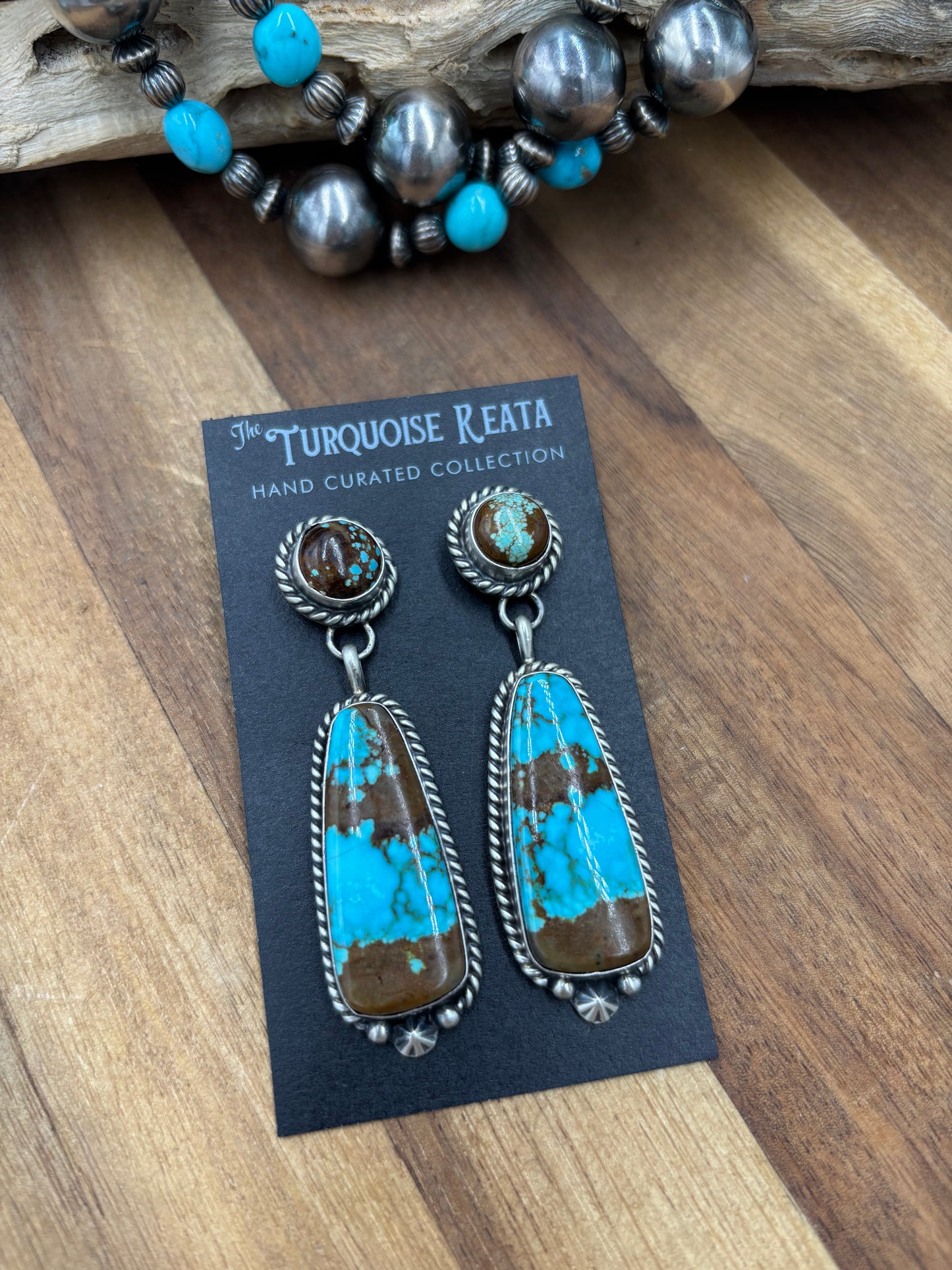Mine #8 #826-5D Earrings by Chassity Belone, Navajo