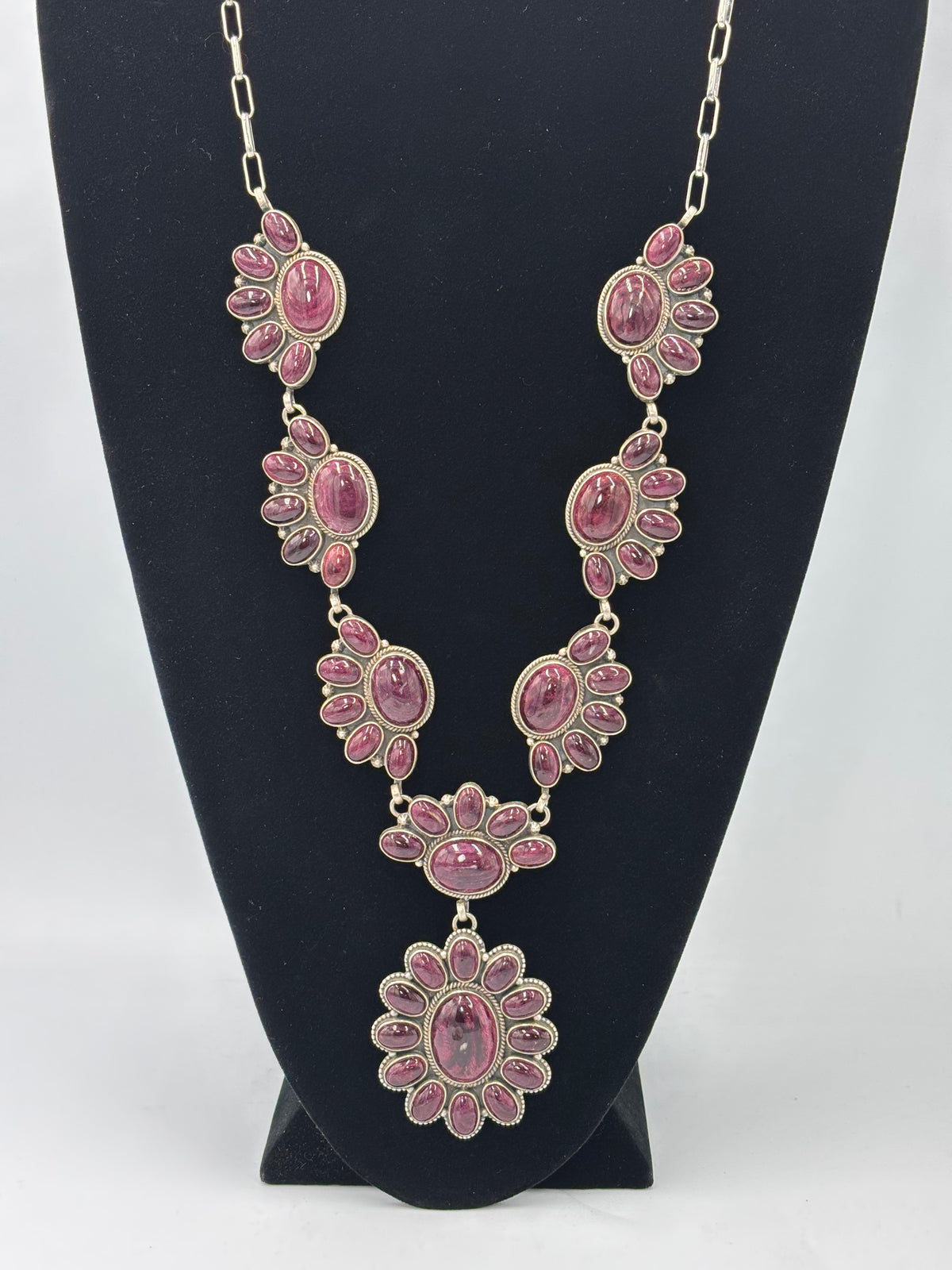 Purple Spiny #913-6 Lariat Necklace