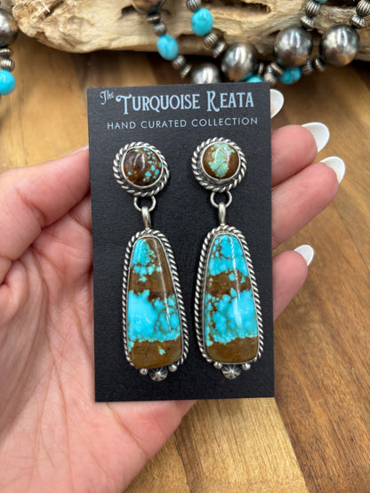 Mine #8 #826-5D Earrings by Chassity Belone, Navajo