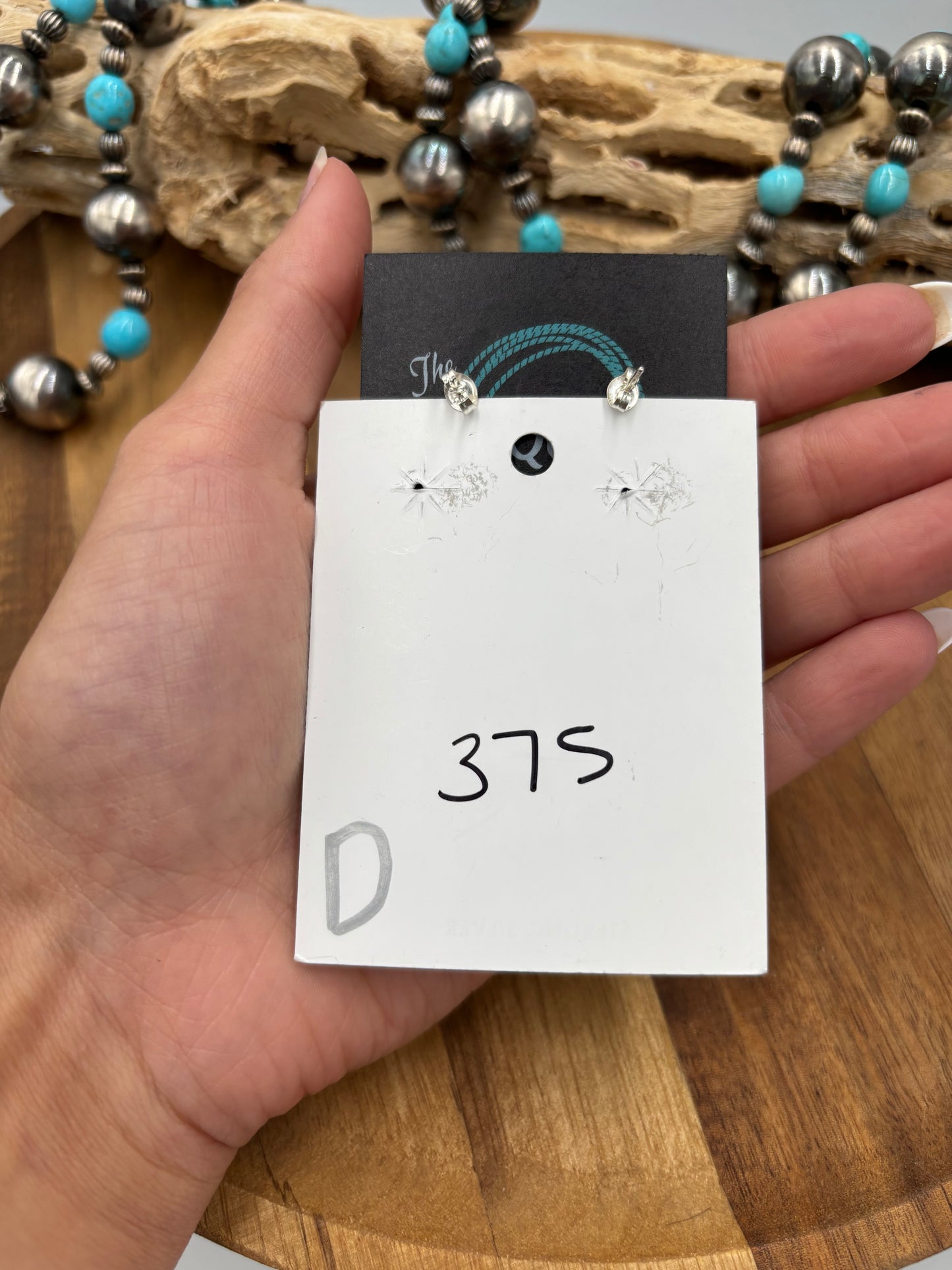 Mine #8 #826-5D Earrings by Chassity Belone, Navajo