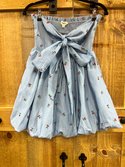 Cherry Bubble Mini Dress