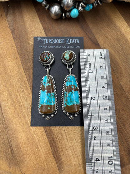 Mine #8 #826-5D Earrings by Chassity Belone, Navajo