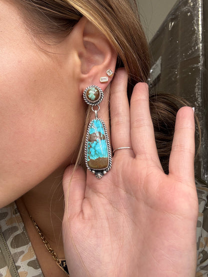Mine #8 #826-5D Earrings by Chassity Belone, Navajo