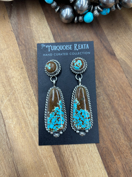 Mine #8 #826-5E Earrings by Chassity Belone, Navajo