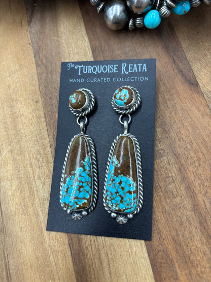 Mine #8 #826-5E Earrings by Chassity Belone, Navajo