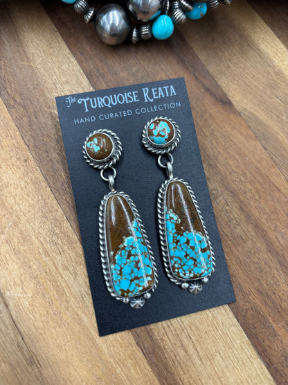 Mine #8 #826-5E Earrings by Chassity Belone, Navajo